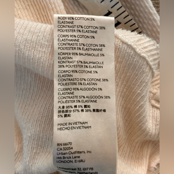 Free People We The Free JoJo Long Sleeve Top Ivory Color XS - Picture 12 of 12